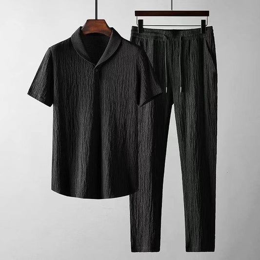 Conjunto de Verano Hombre: Playera Suelta y Pantalón con Cordón - Image 2