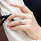 Anillo de Plata Esterlina para Novia con Circón Marqués y Diamantes en Línea
