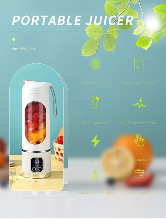Exprimidor Portátil Recargable - Vaso Multifuncional para Jugos Frescos - Image 16