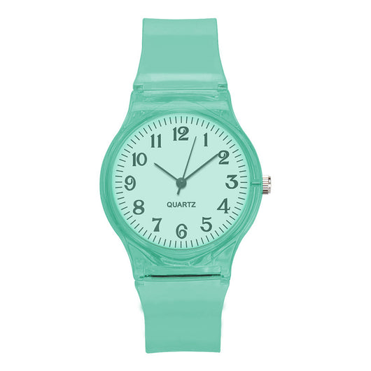 Reloj de Moda con Correa Transparente y Esfera de Color - Image 11