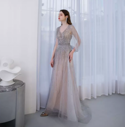 Vestido Elegante Slim de Lujo para Anfitriona - Image 5