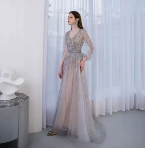 Vestido Elegante Slim de Lujo para Anfitriona - Image 5