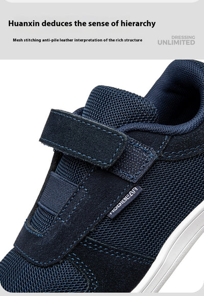 Zapatillas Deportivas Mesh de Punta Ancha - Cuero Gamuza Primavera Otoño - Image 11