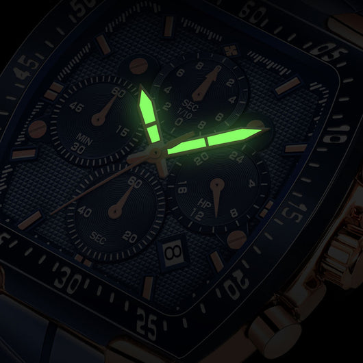 Reloj Hombre Acero Inoxidable 7 Agujas Resistente al Agua - Image 13