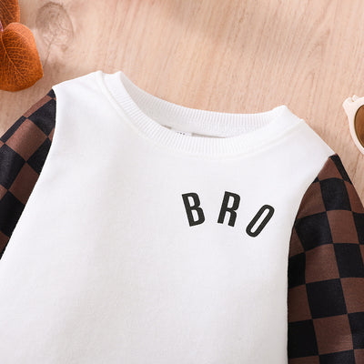 Sudadera a Cuadros de Manga Larga para Bebés y Niños Pequeños - Image 7