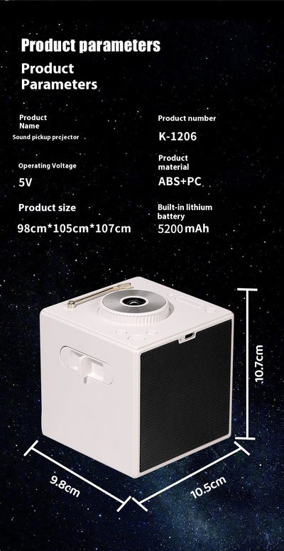 Lámpara Proyectora Bluetooth con Luz de Estrellas y Ruido Blanco - Image 14