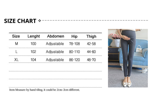 Leggins de Maternidad con Soporte Abdominal - Algodón Grueso y Terciopelo Elástico - Image 7