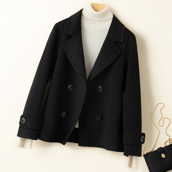 Blazer Reversible de Cashmira para Mujer - Chaqueta Corta de Lujo