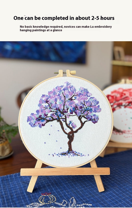 Kit de Bordado Principiante con Árbol Colgante - Pintura Textil - Image 13