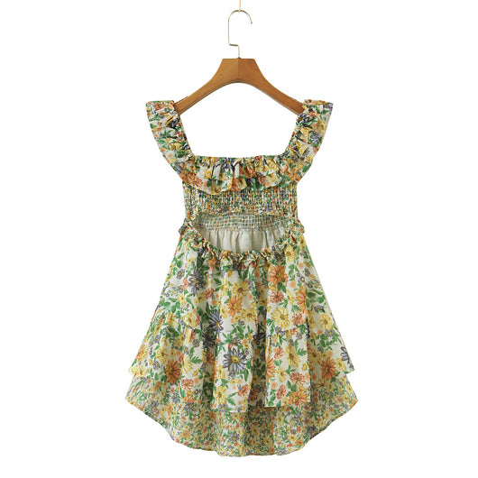 Vestido Sin Mangas Ajustado con Estampado y Detalles Recortados - Image 13