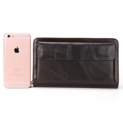 Billetera de Cuero Genuino para Hombre - Primera Capa - Image 3