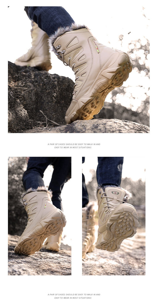 Botas de Invierno Forradas en Algodón con Forro Polar - Caña Alta Cálidas - Image 18