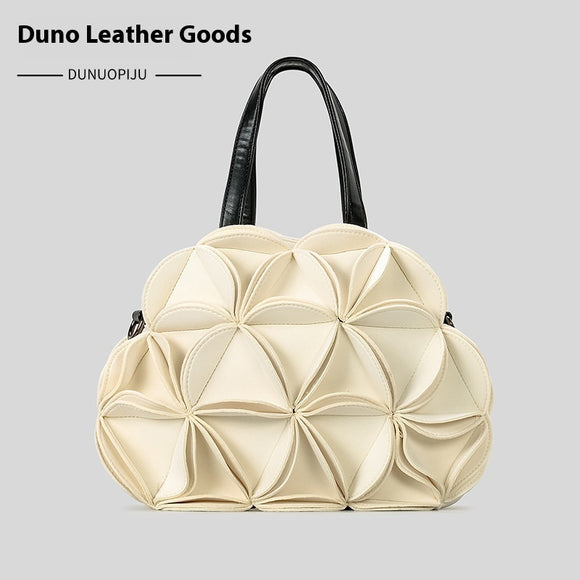 Bolso Bandolera Floral para Mujer con Detalles en Cuero PU
