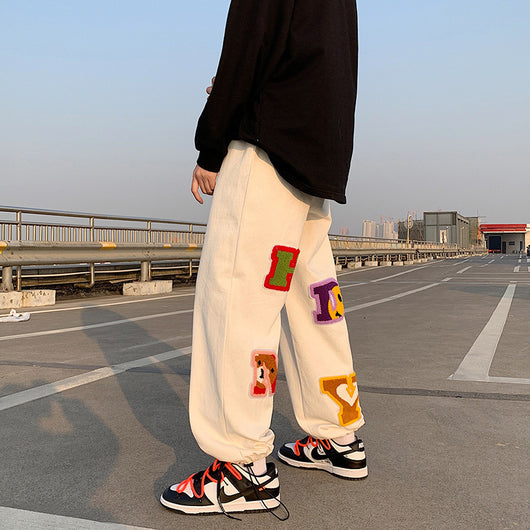 Pantalones Casuales para Hombre con Letras Bordadas Estilo Moderno - Image 7