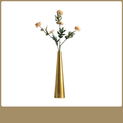 Jarrón Decorativo de Cerámica Dorada de Lujo - Image 3