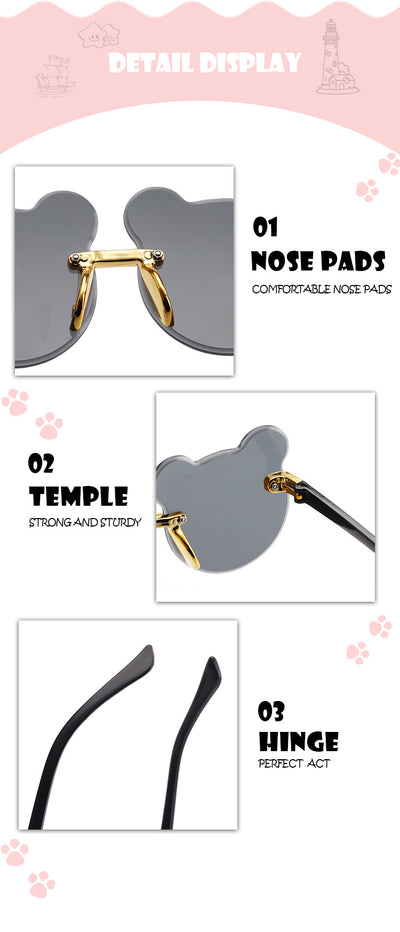 Gafas de Sol Infantiles Diseño Orejas de Gato sin Marco - Image 9