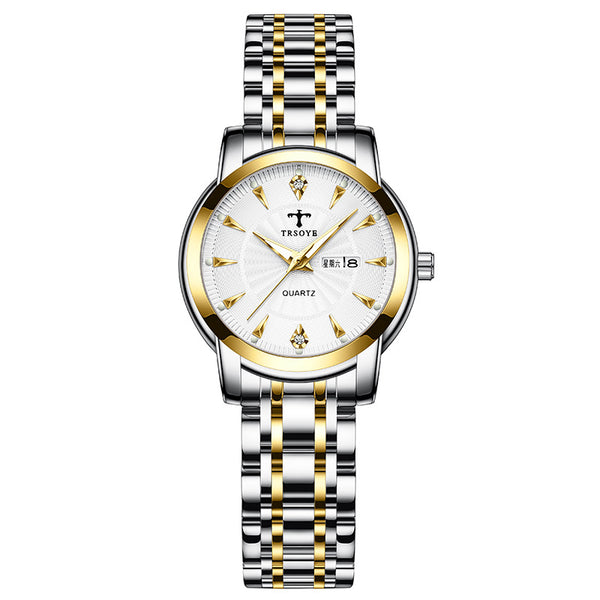 Reloj de Cuarzo para Mujer Elegante e Impermeable con Esfera Luminosa