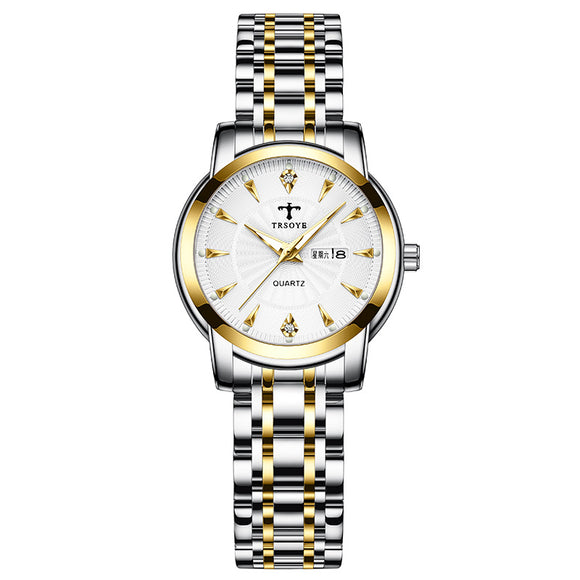 Reloj de Cuarzo para Mujer Elegante e Impermeable con Esfera Luminosa