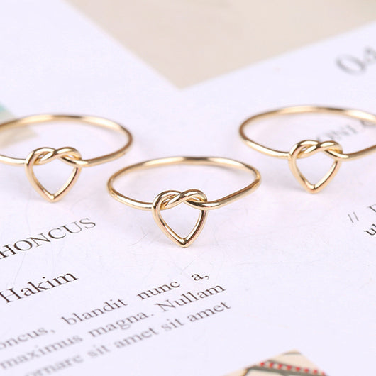 Anillo de Corazón Entrelazado en Oro 14K - Símbolo de Amor Eterno - Image 2