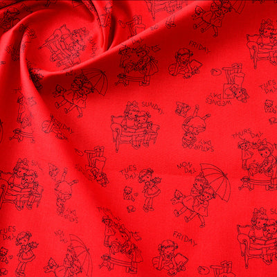 Tela de Algodón Estampada con Diseños Florales y Caricaturas - Image 50