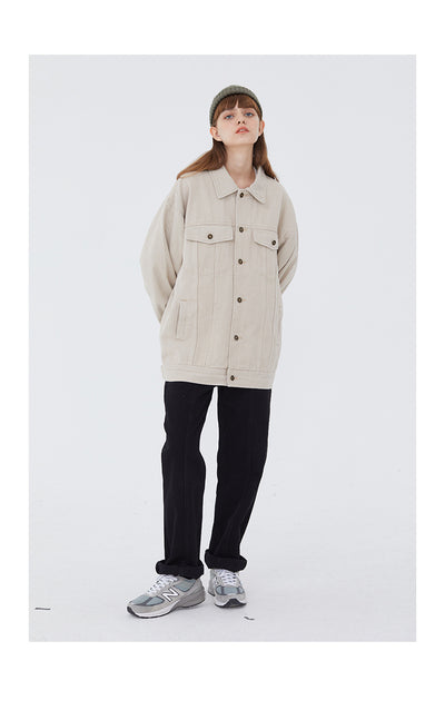 Chaqueta Suelta con Parches Retro - Image 12