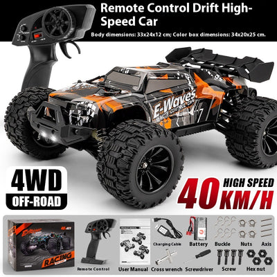 Auto Control Remoto 4x4 Todoterreno de Alta Velocidad con Ruedas Grandes - Image 7