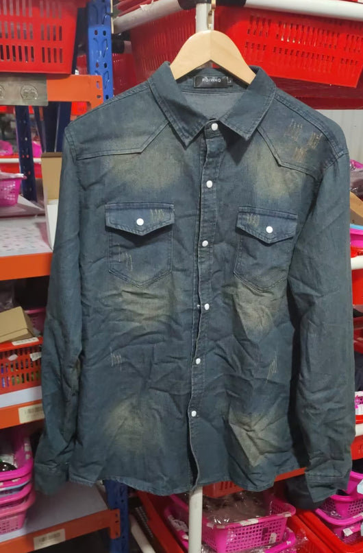 Camisa Casual de Manga Larga Slim Fit para Hombre - Image 7