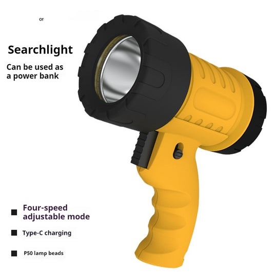 Linterna Táctica LED Recargable USB - Alcance Largo Impermeable para Caza - Image 2