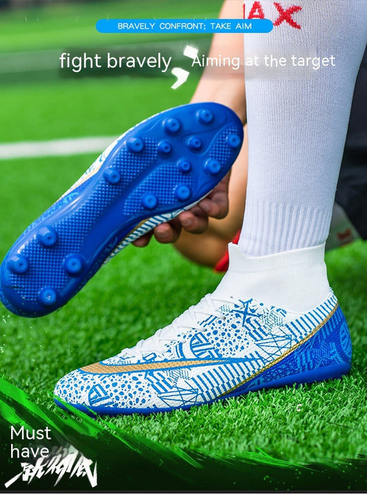 Botines de Fútbol Altos Transpirables para Terreno Firme - Image 7