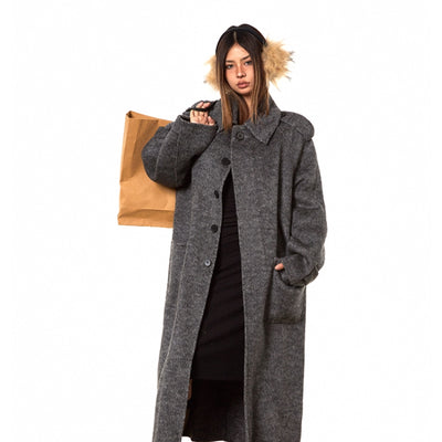 Abrigo de Lana Doble Faz Artesanal Premium para Otoño e Invierno - Image 19