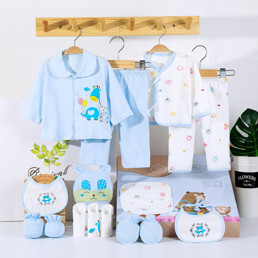 Set de 18 Piezas de Ropa de Algodón para Recién Nacido