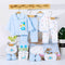 Set de 18 Piezas de Ropa de Algodón para Recién Nacido