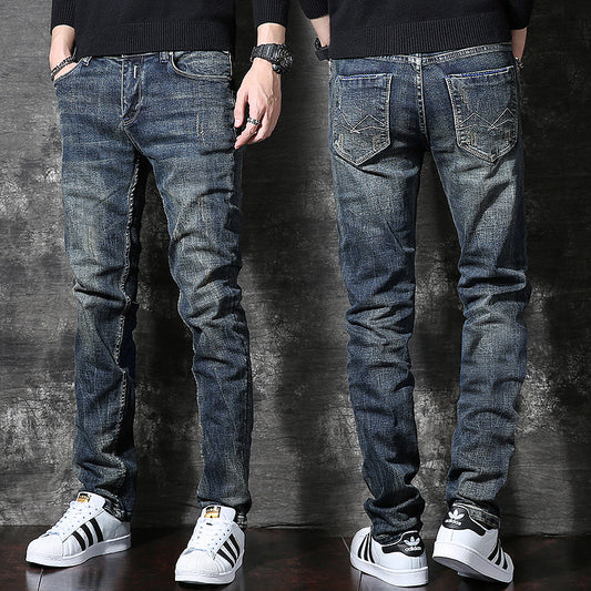 Pantalones Vaqueros Acolchados Retro Americano Premium