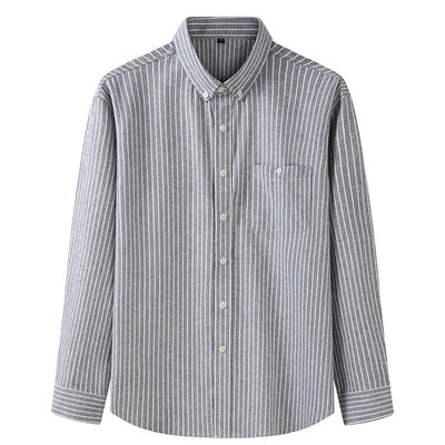 Camisa Casual Holgada de Algodón para Hombre Talla Grande - Image 2