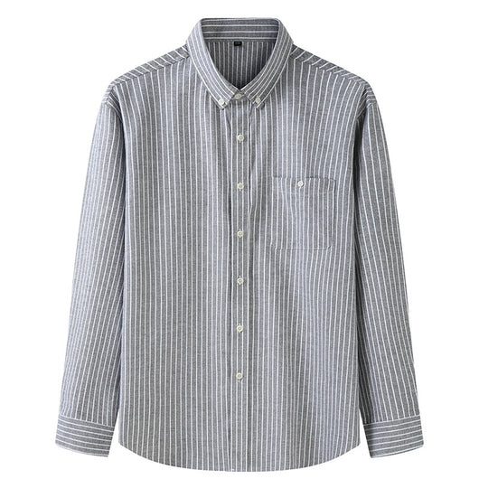 Camisa Casual Holgada de Algodón para Hombre Talla Grande - Image 2