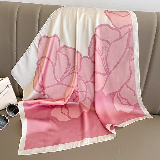 Pañuelo Decorativo Floral Versátil para Mujer - Bufanda Ligera Multiuso - Image 8