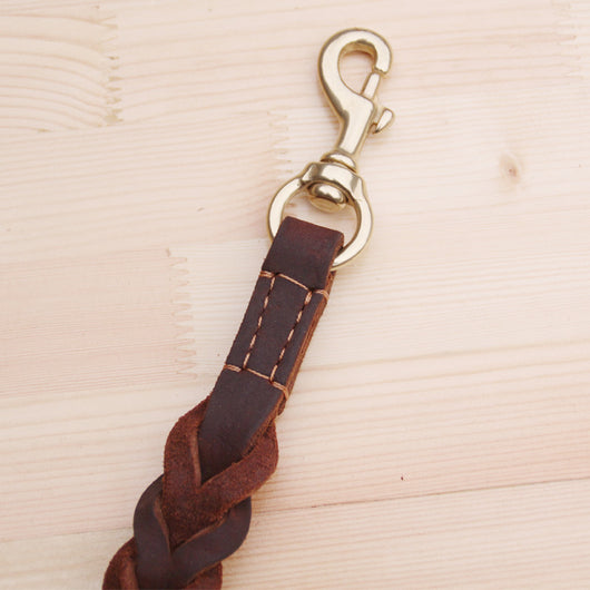 Correa Corta de Cuero Trenzado para Perros Grandes - Resistente y Segura - Image 3