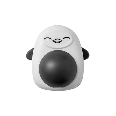 White and pink cartoon bear catnip toy with a winking face and a pink spinning ball on its belly. - Image 13