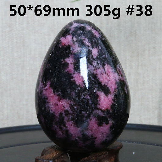 Huevo de Turmalina Negra Natural - Piedra Cristal Ornamental - Image 12