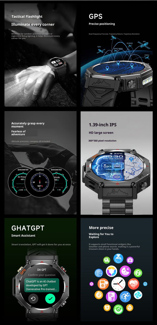 Reloj Inteligente Deportivo con GPS y Llamadas Bluetooth - Image 17