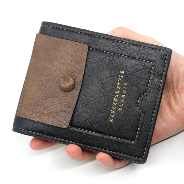 Billetera Retro para Hombre con Gran Capacidad y Múltiples Compartimentos
