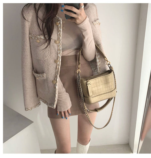Chaqueta Acolchada de Tweed con Múltiples Bolsillos - Image 10