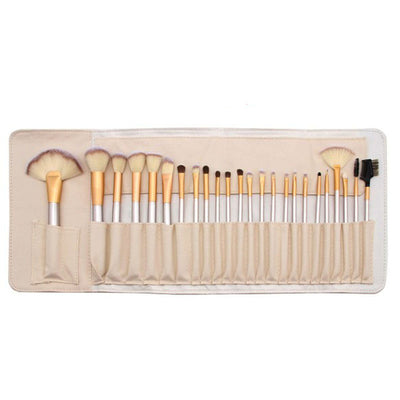 Set de 12 Brochas de Maquillaje Blanco Crema con Cerdas Sintéticas Premium - Image 11