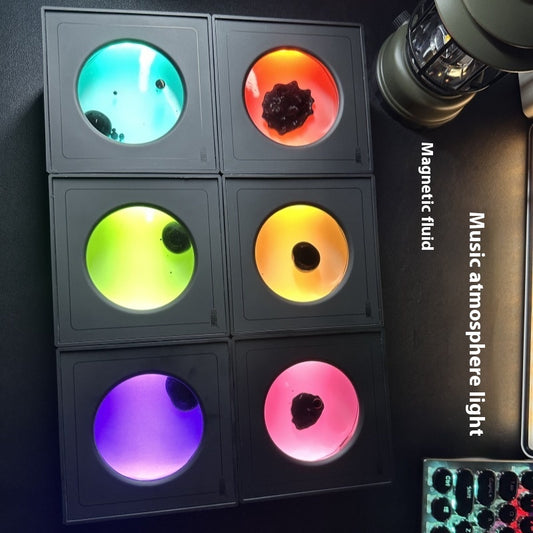 Lámpara Fluida Magnética con Ritmo Musical y Luz Ambiental