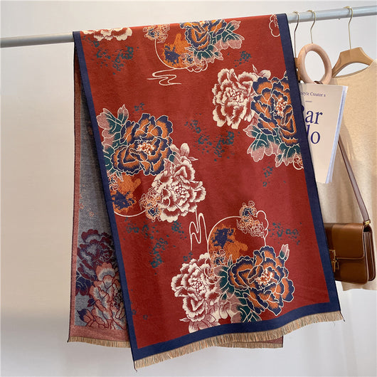 Bufanda de Cachemira con Borlas para Mujer - Calidez y Elegancia - Image 3