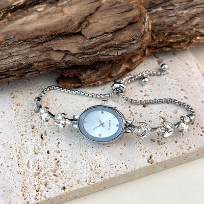 Reloj Pulsera Ovalado de Lujo Retro - Cuarzo de Alta Gama para Mujer - Image 27