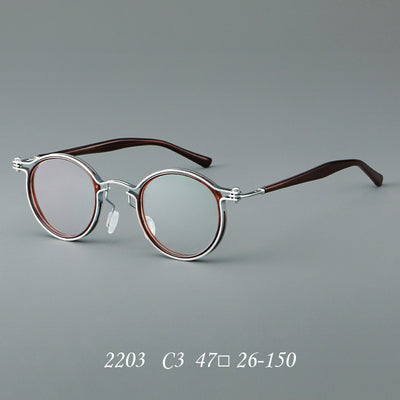 Gafas Retro Versátiles con Montura de Metal TR - Image 7