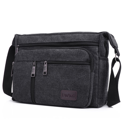 Bolsa de Lona para Hombre - Morral Horizontal de Hombro - Image 7