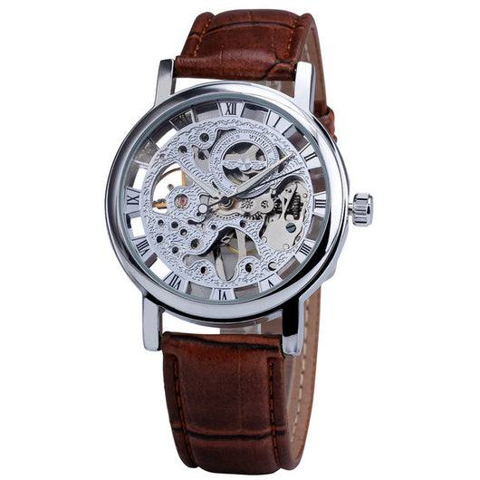 Reloj Mecánico Hombre Estilo Retro Romana con Diseño Hueco - Image 6