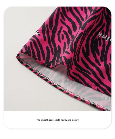 Pantalones Aloha de Seda de Hielo con Estampado Leopardo para Casa - Image 13